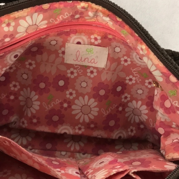 LINA Crocheted brown with braided handle purse - Picture 8 of 8